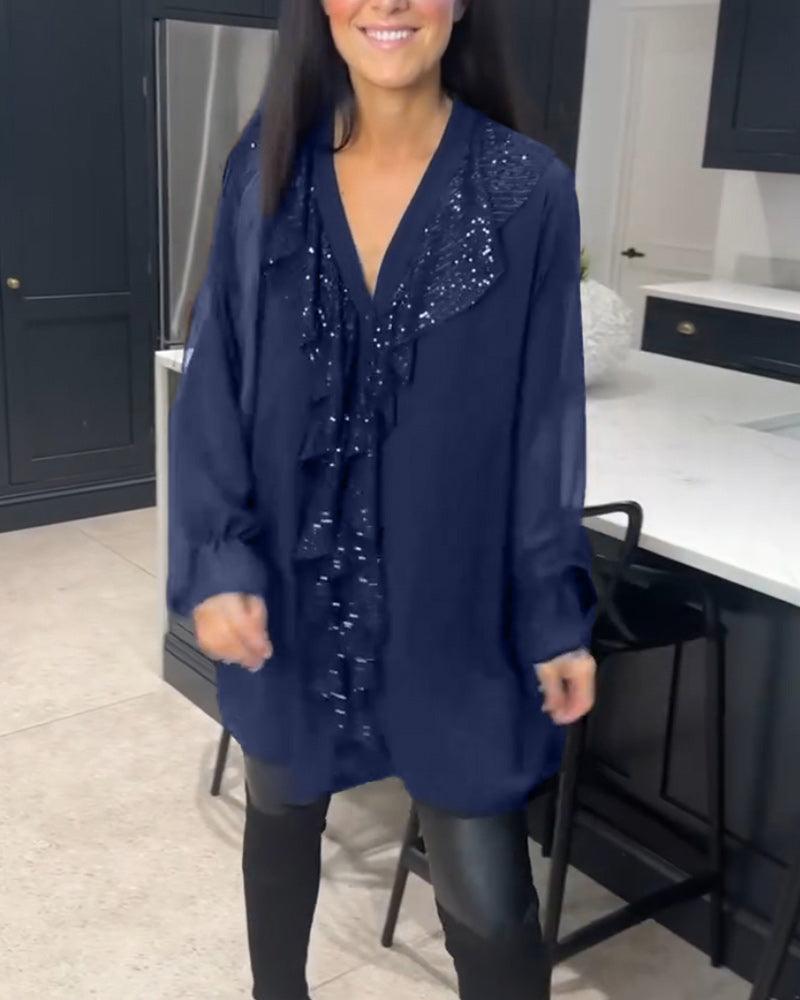 Laluna | Stylish Blouse with Ruffles