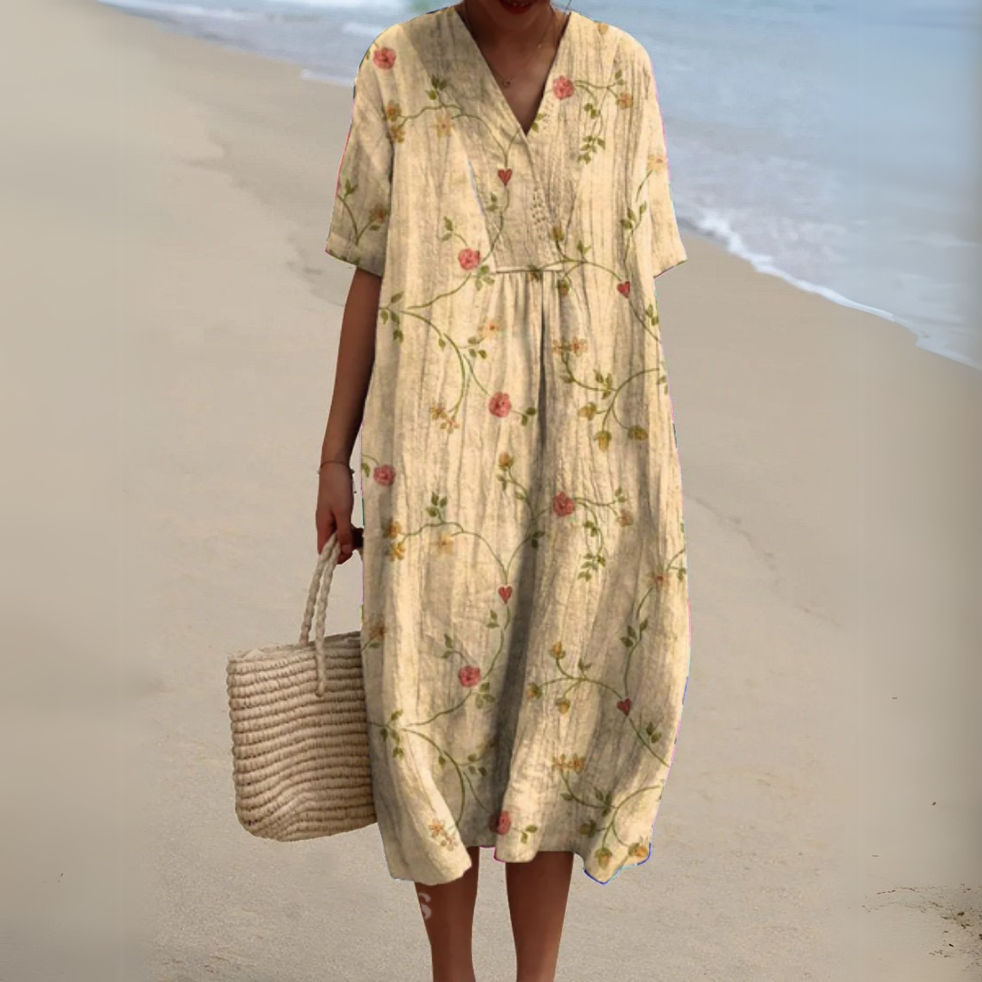 Nathalie – Elegant Floral Dress