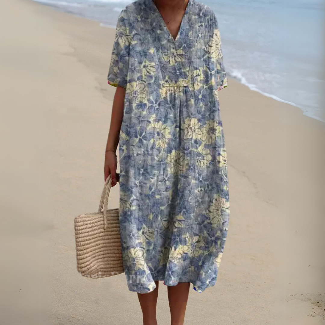Nathalie – Elegant Floral Dress