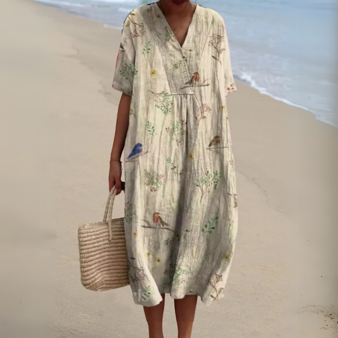 Nathalie – Elegant Floral Dress
