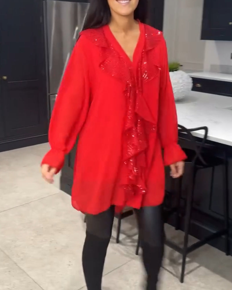 Laluna | Stylish Blouse with Ruffles