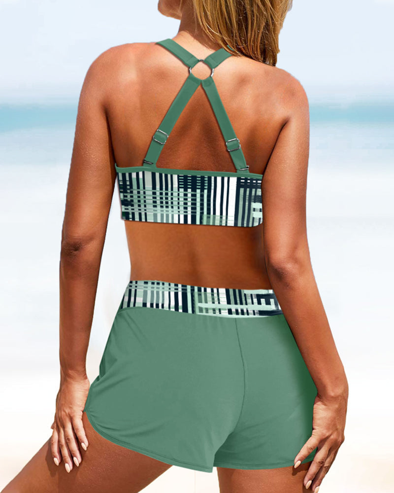 Janette – High-Waisted Ribbed Bikini