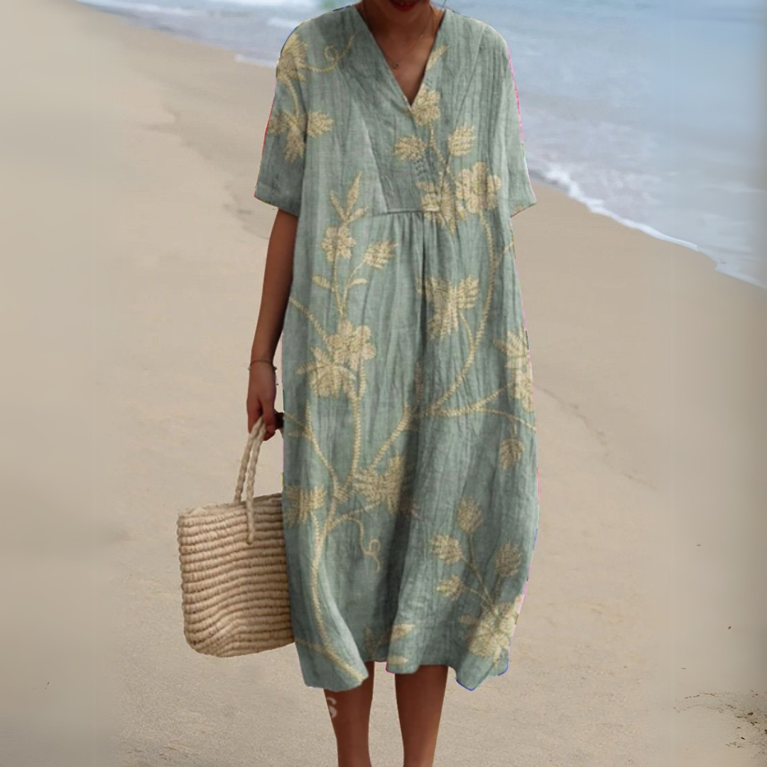 Nathalie – Elegant Floral Dress