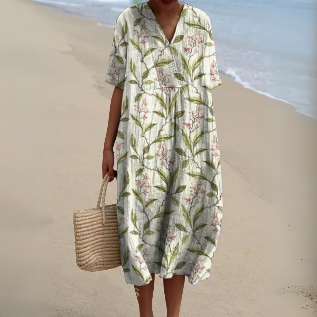 Nathalie – Elegant Floral Dress