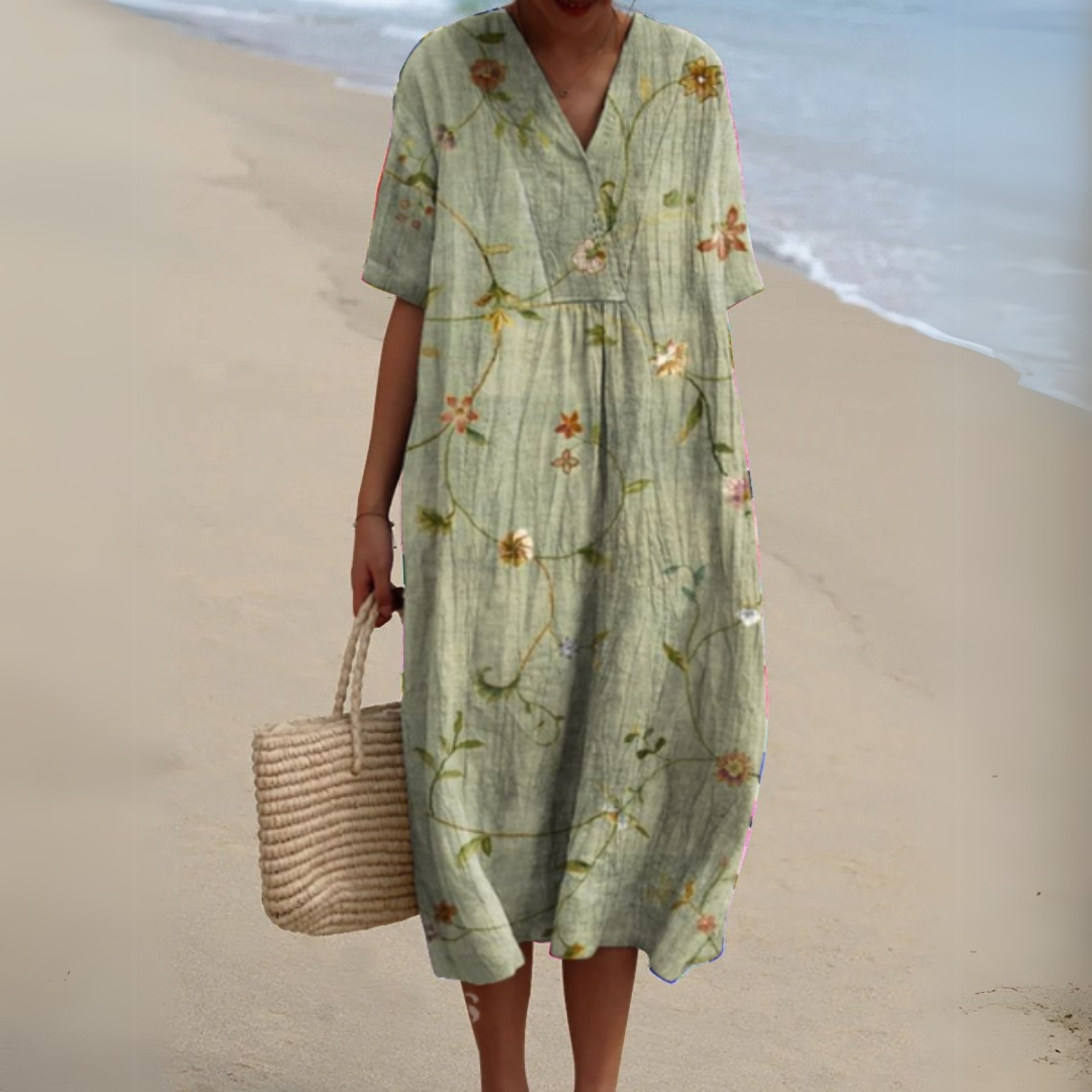 Nathalie – Elegant Floral Dress