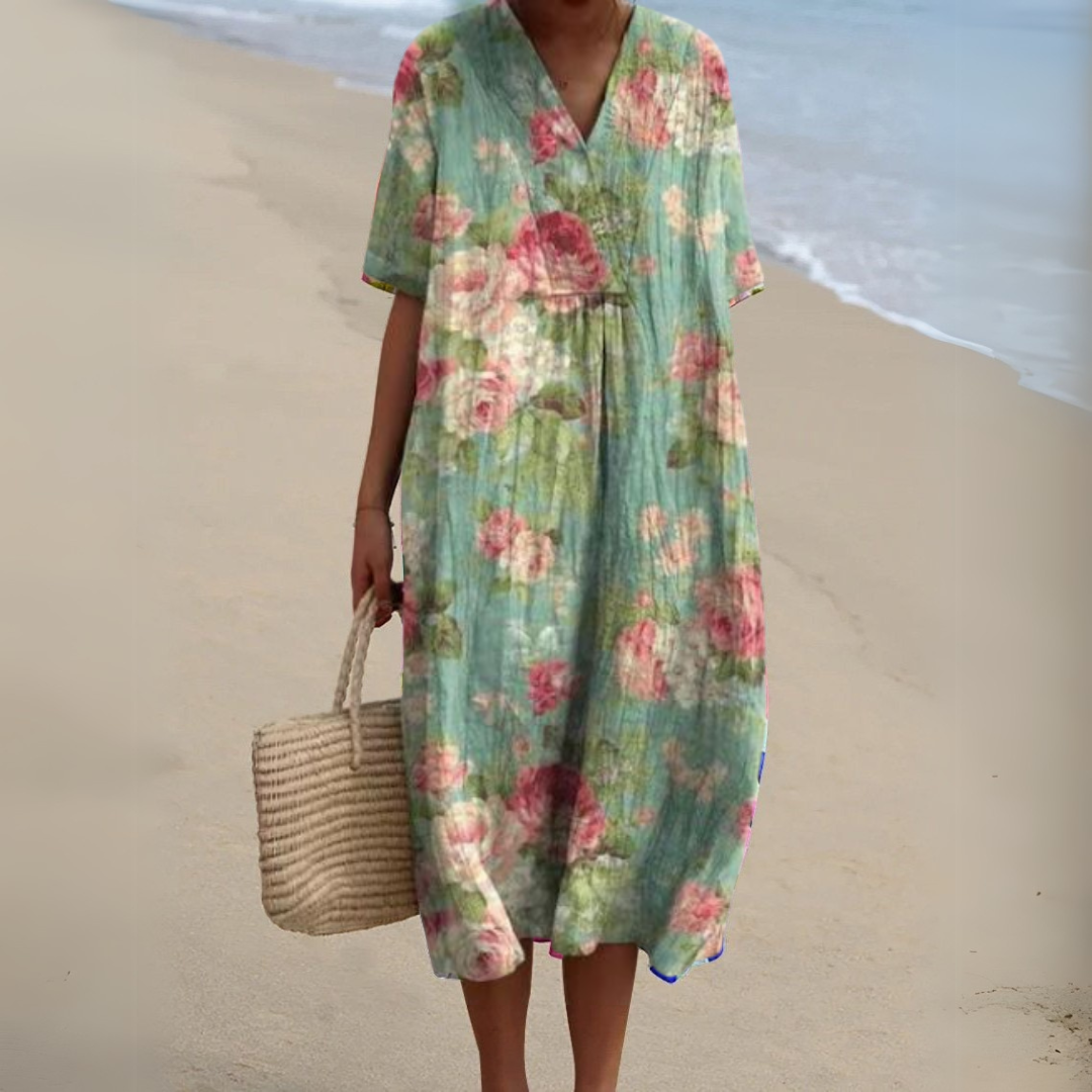 Nathalie – Elegant Floral Dress