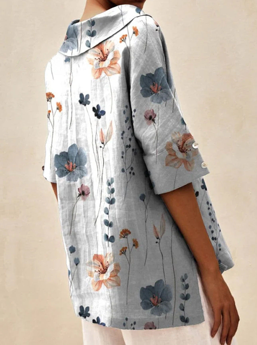Andrea | Elegant V-Neck Top