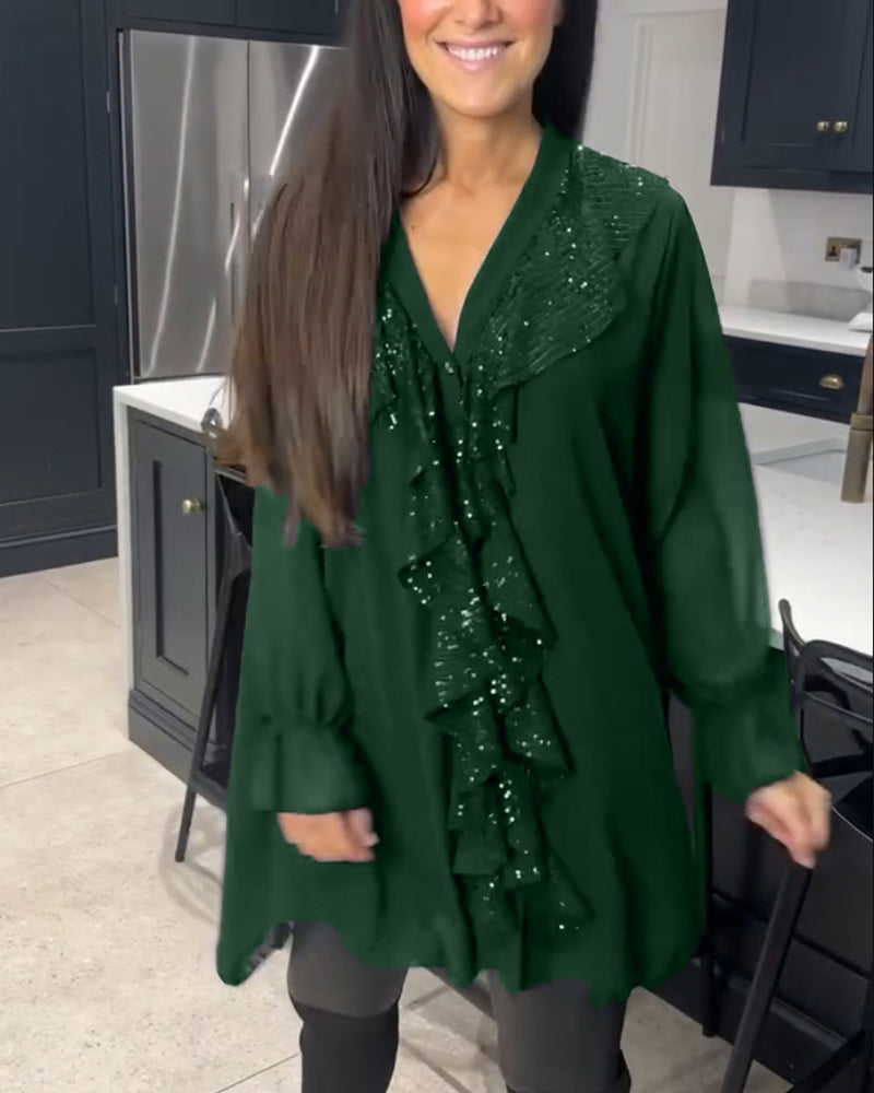 Laluna | Stylish Blouse with Ruffles