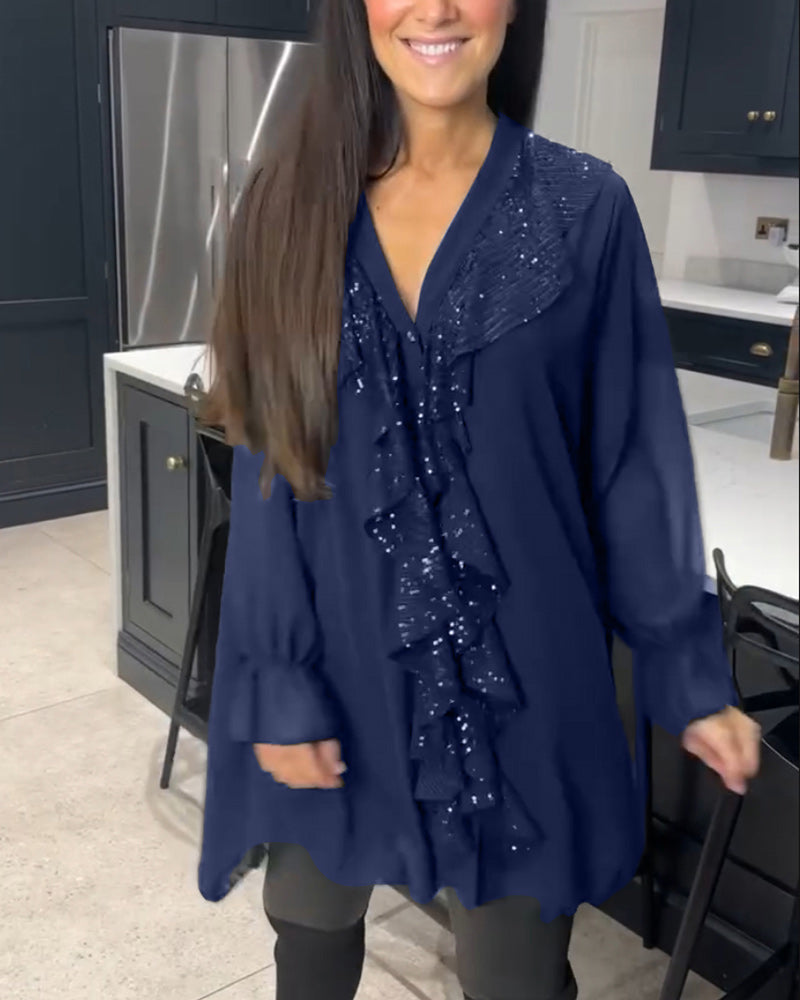 Laluna | Stylish Blouse with Ruffles