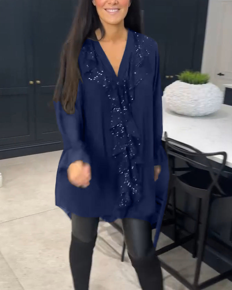 Laluna | Stylish Blouse with Ruffles