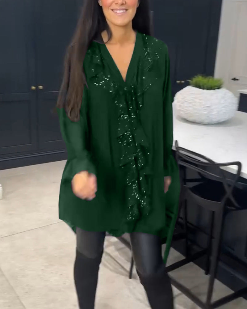 Laluna | Stylish Blouse with Ruffles