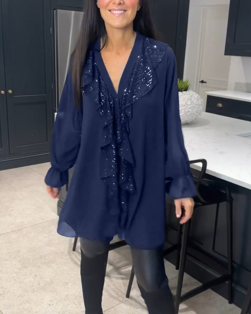 Laluna | Stylish Blouse with Ruffles