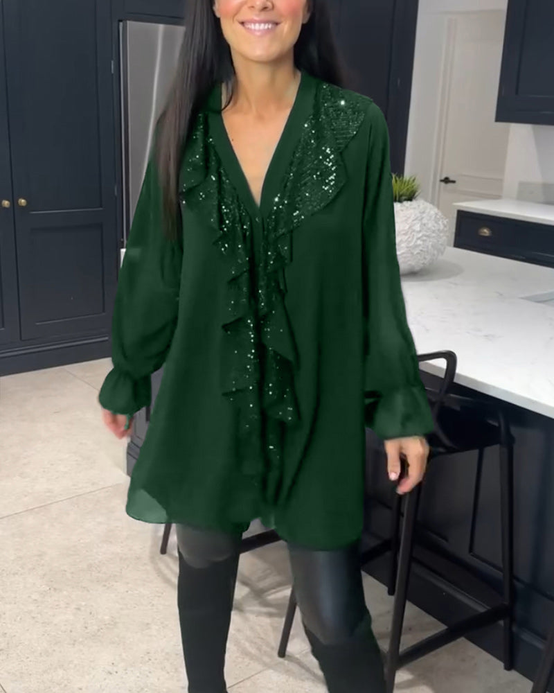 Laluna | Stylish Blouse with Ruffles