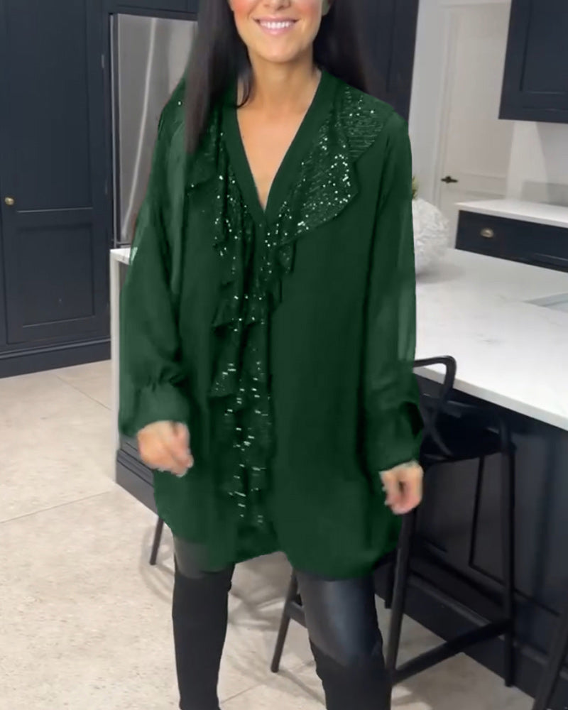 Laluna | Stylish Blouse with Ruffles