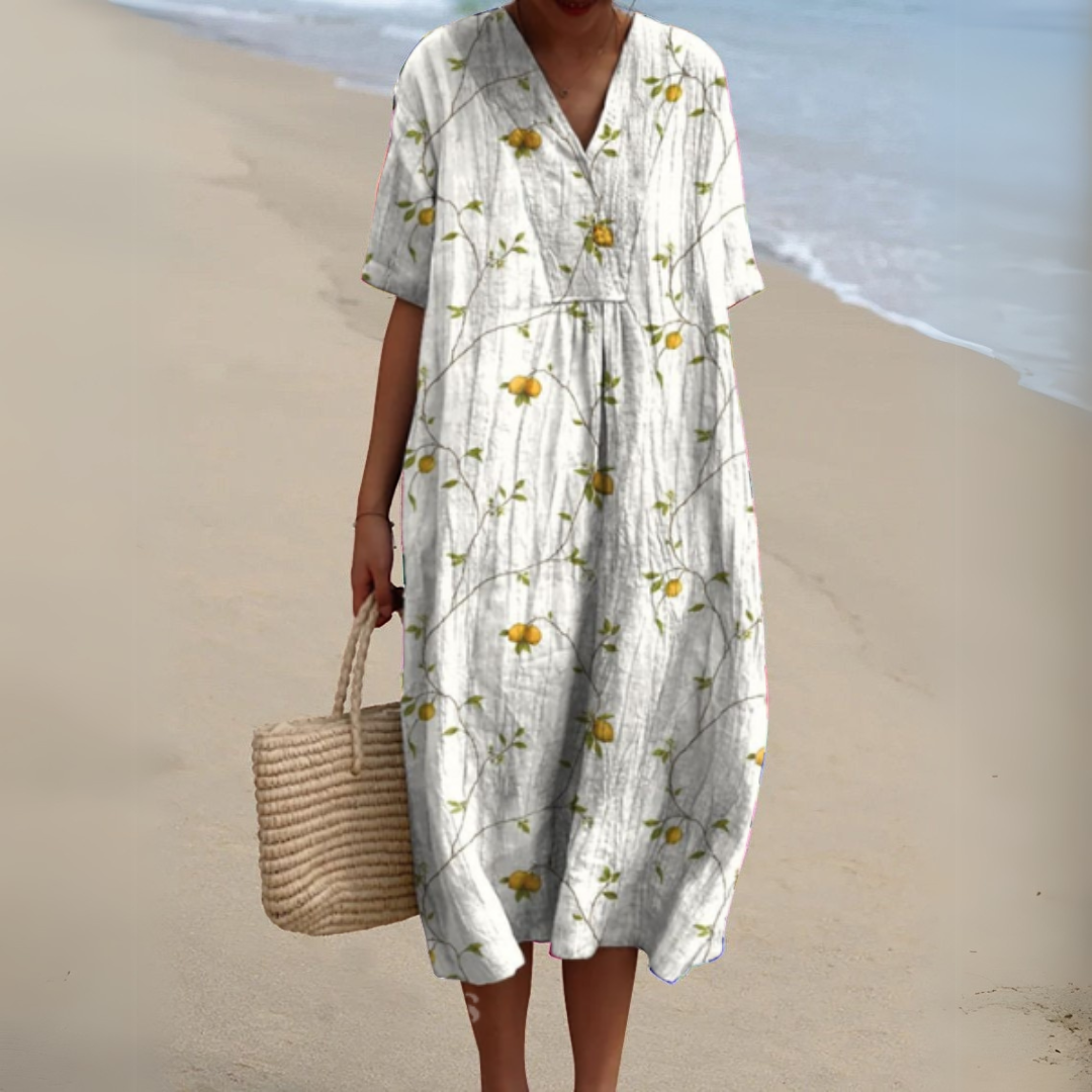 Nathalie – Elegant Floral Dress