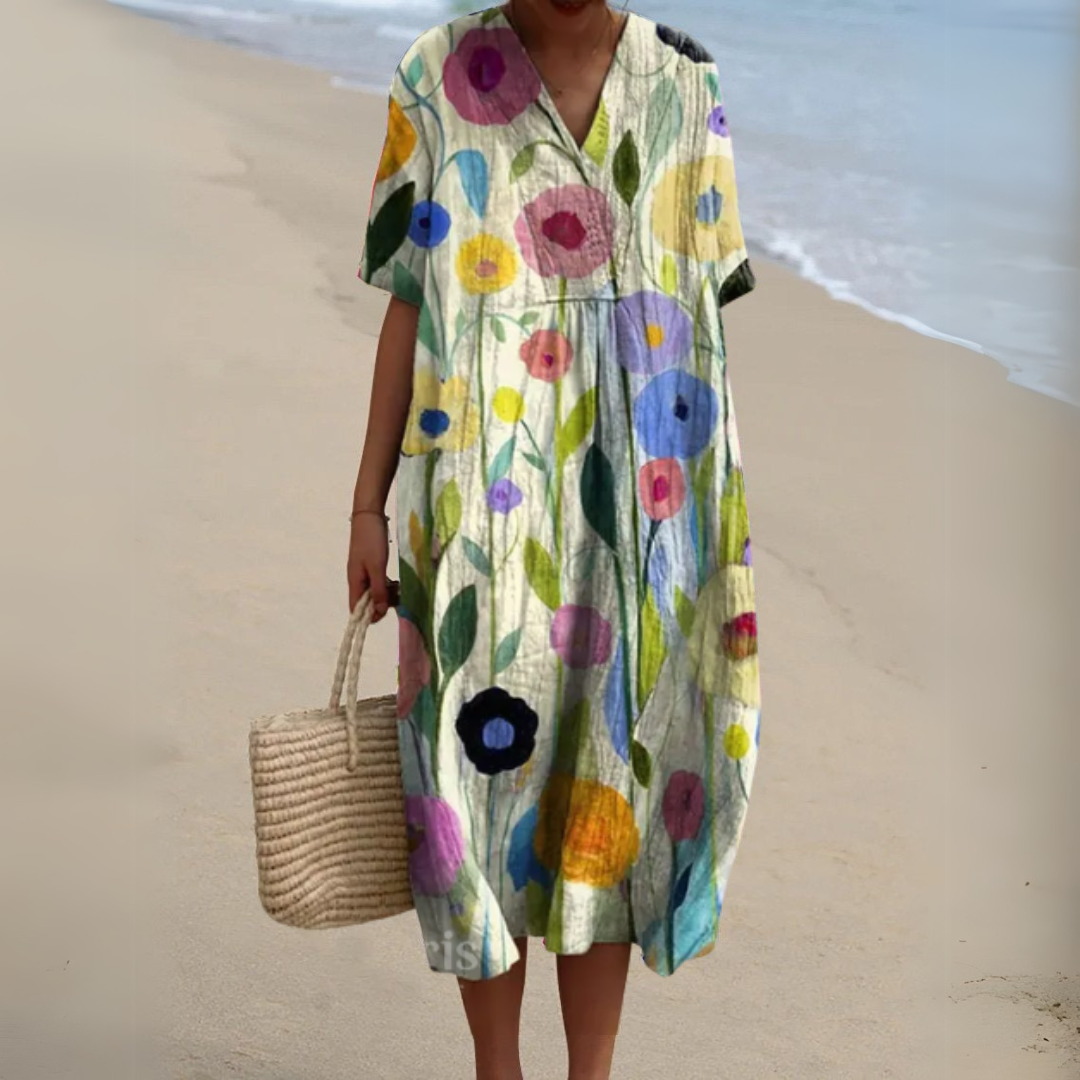 Nathalie – Elegant Floral Dress