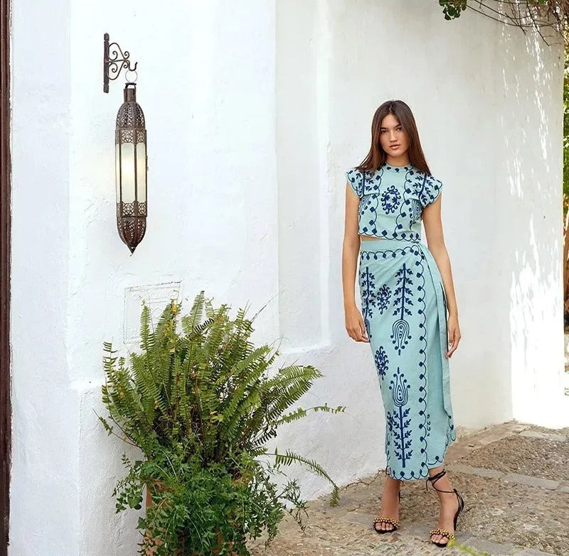 Michaela | Set with Top and Long Skirt