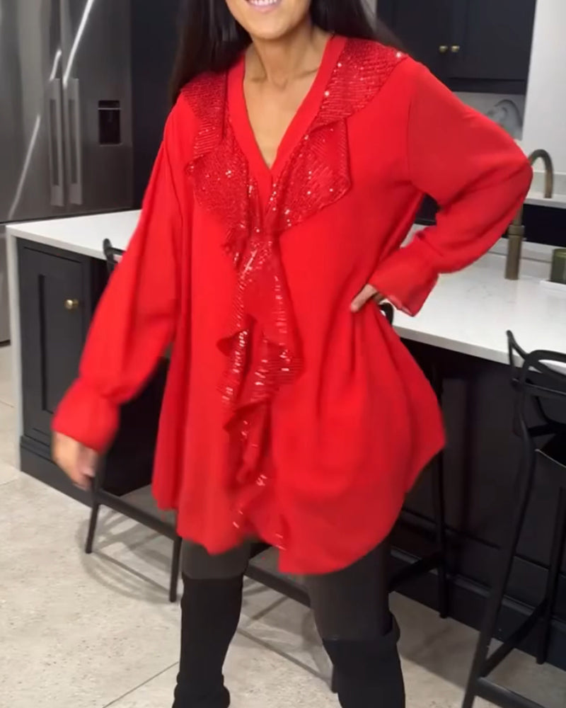 Laluna | Stylish Blouse with Ruffles
