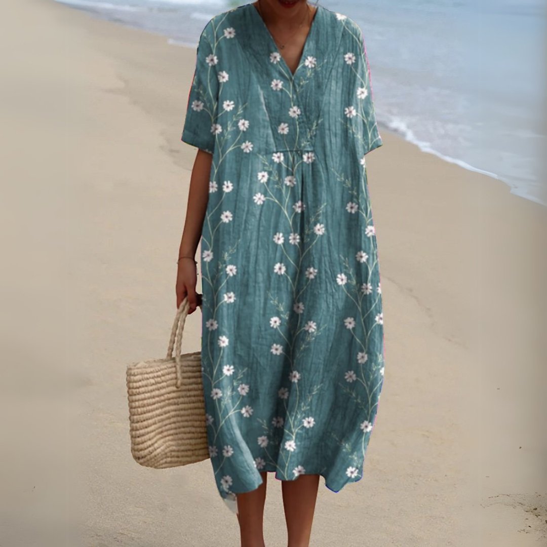 Nathalie – Elegant Floral Dress