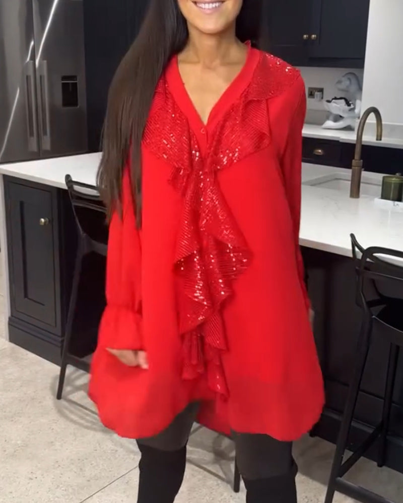 Laluna | Stylish Blouse with Ruffles
