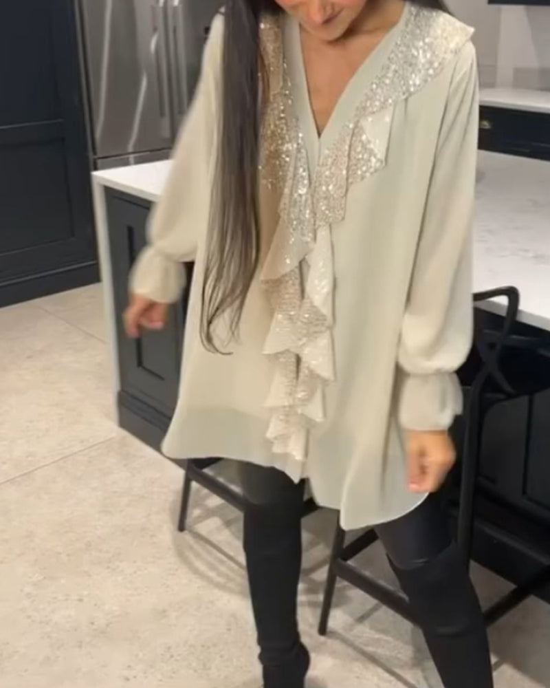Laluna | Stylish Blouse with Ruffles