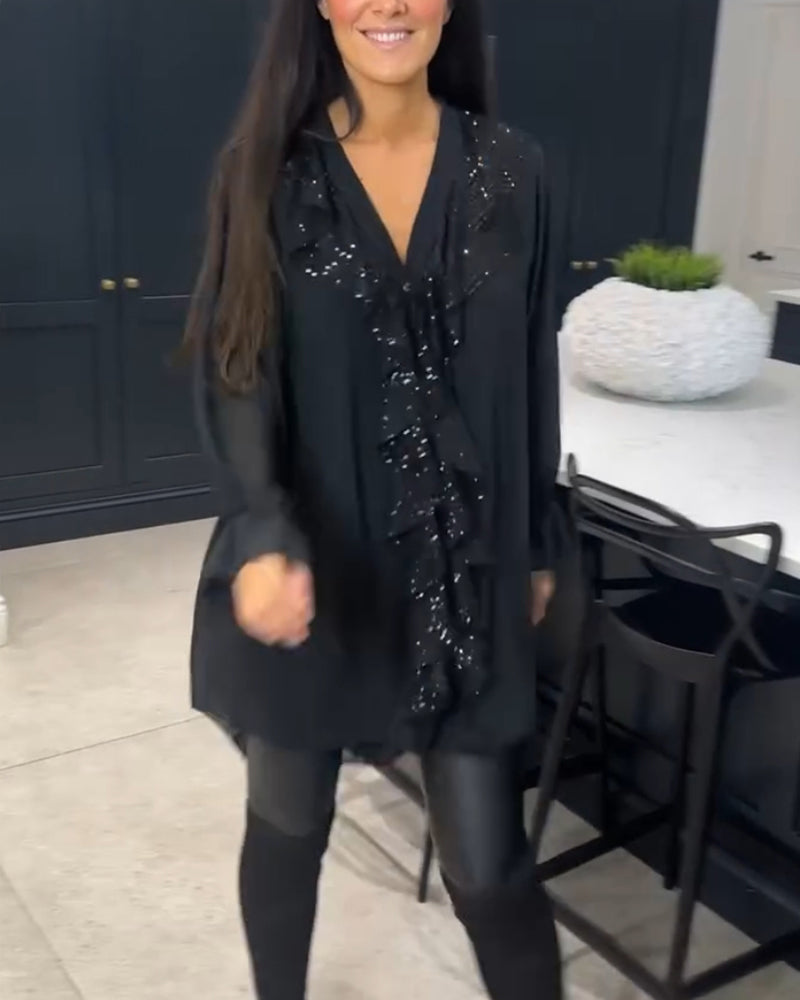 Laluna | Stylish Blouse with Ruffles