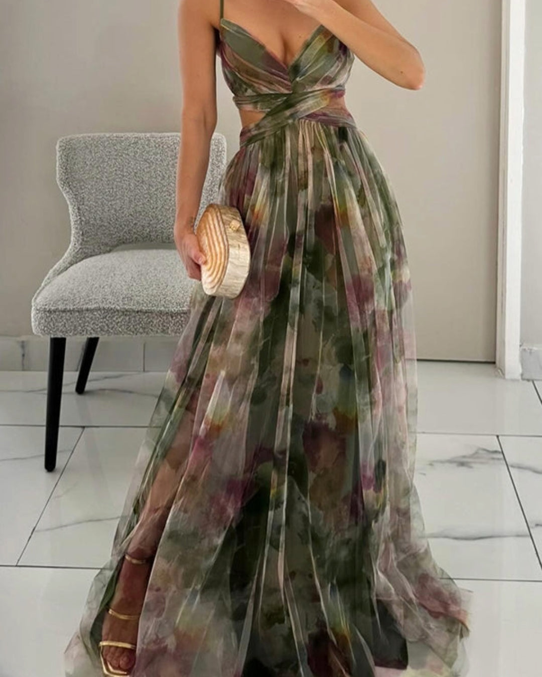 Giselle – Enchanting maxi dress with floral print