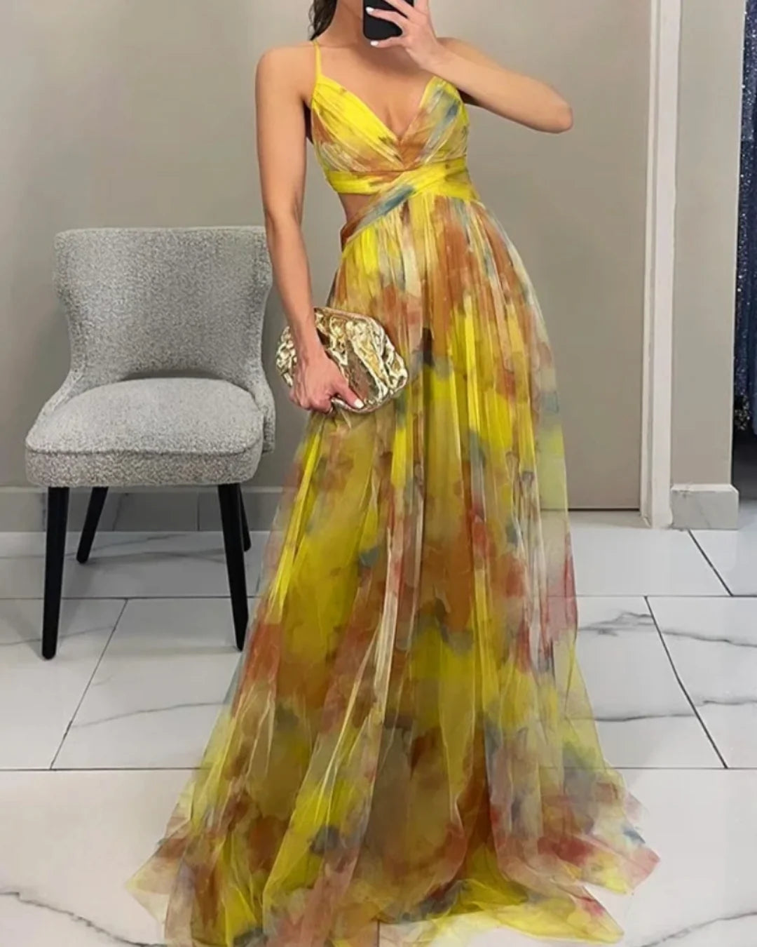 Giselle – Enchanting maxi dress with floral print