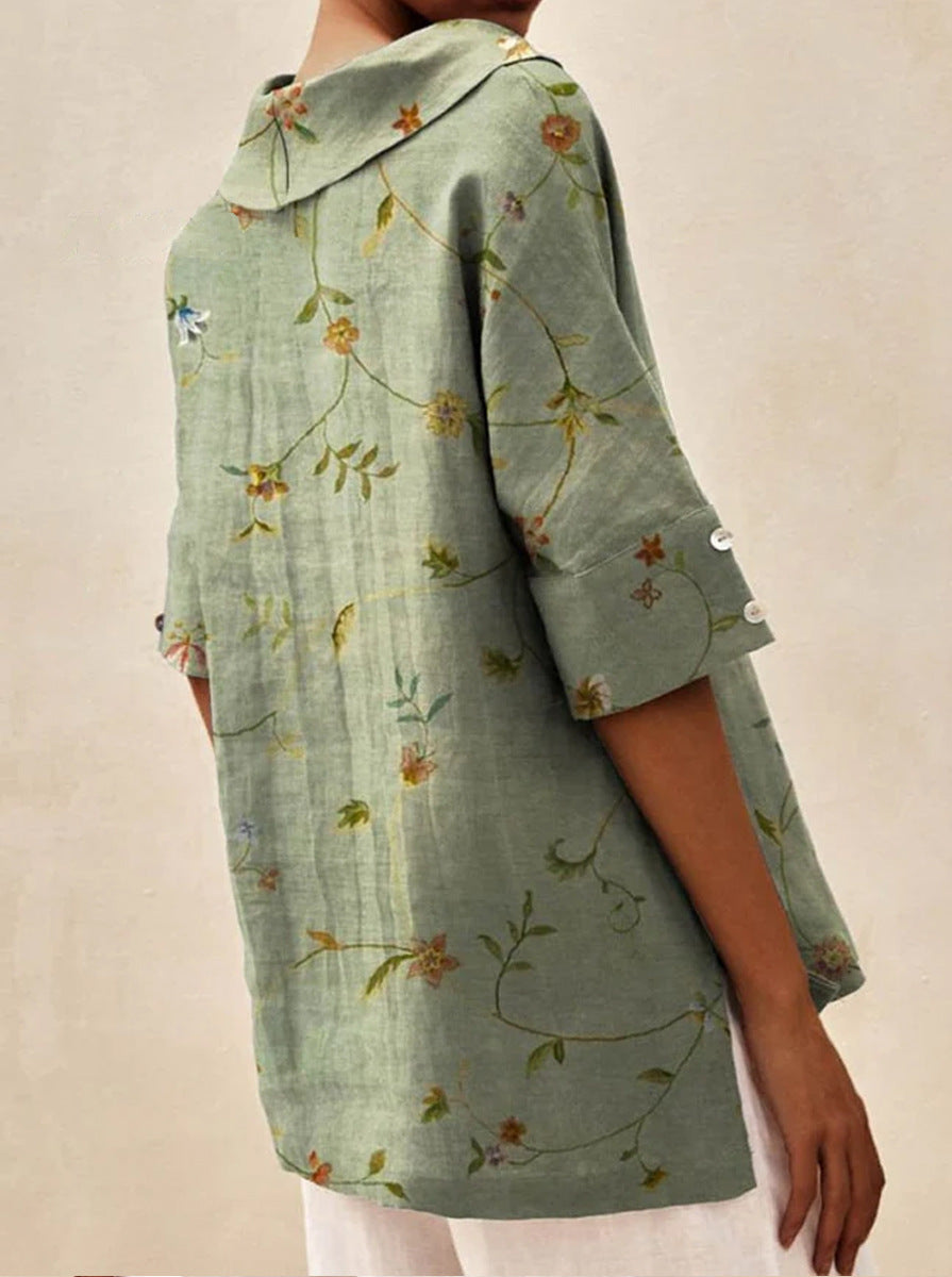 Andrea | Elegant V-Neck Top