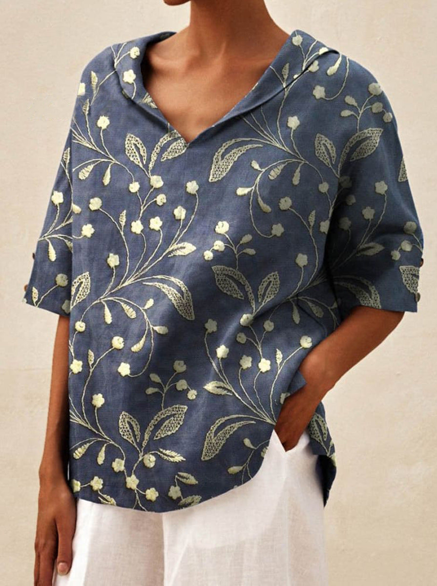 Andrea | Elegant V-Neck Top