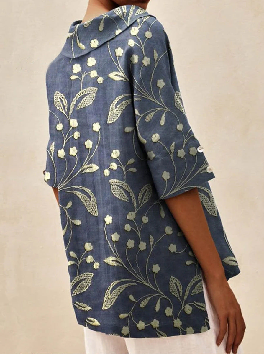 Andrea | Elegant V-Neck Top