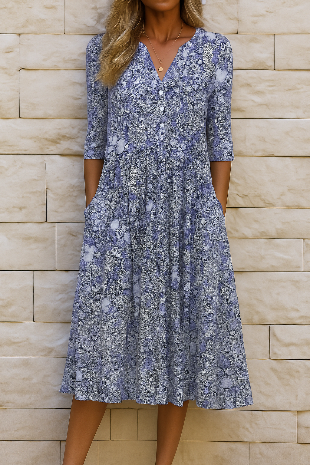 Miranda | Elegant V-Neck Dress