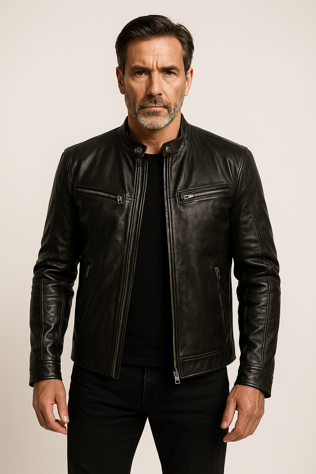 Laluna | Casual Leather Jacket