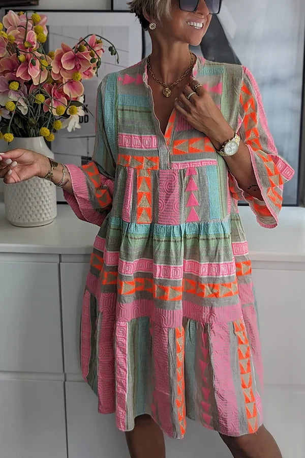 Juliane – Boho Layered Swing Dress