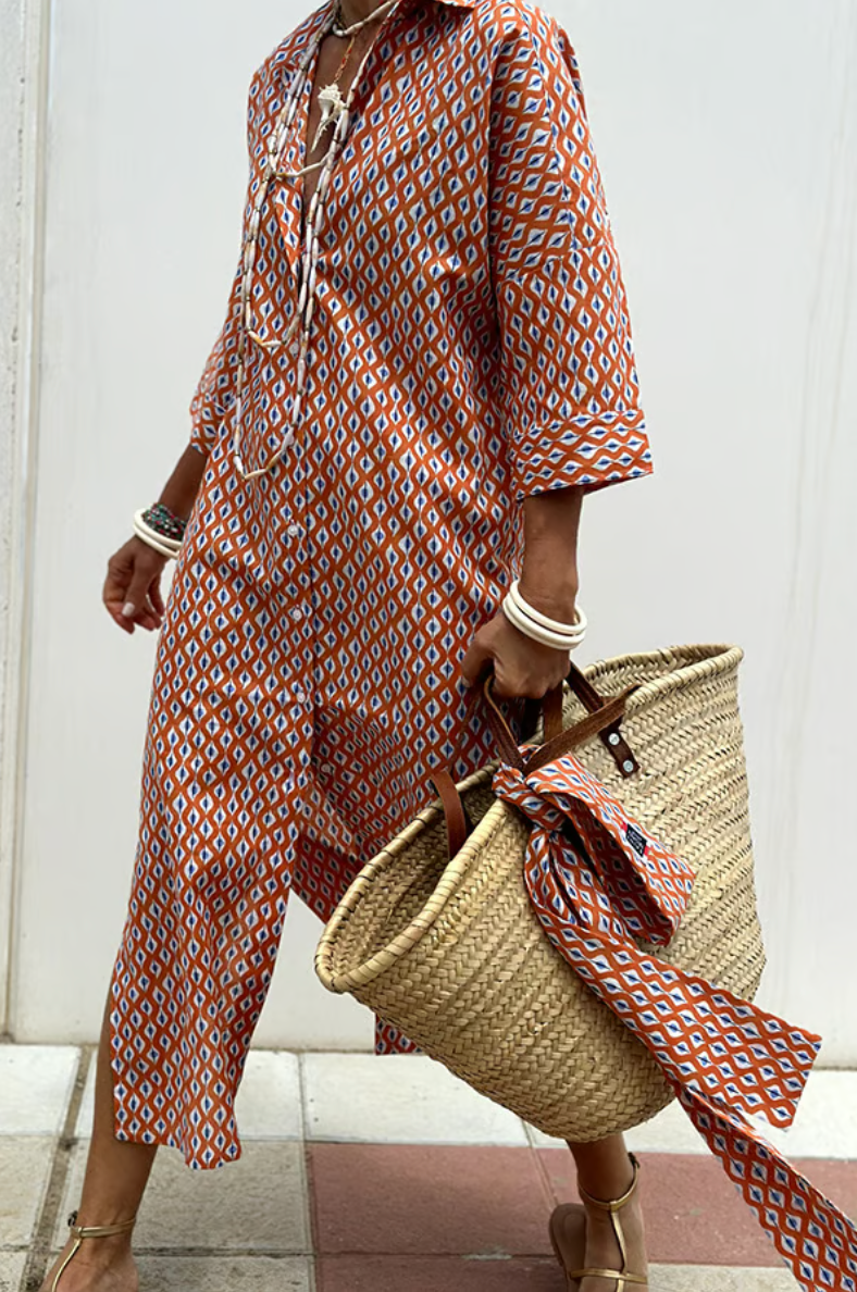 Classic Striped Shirt Dress