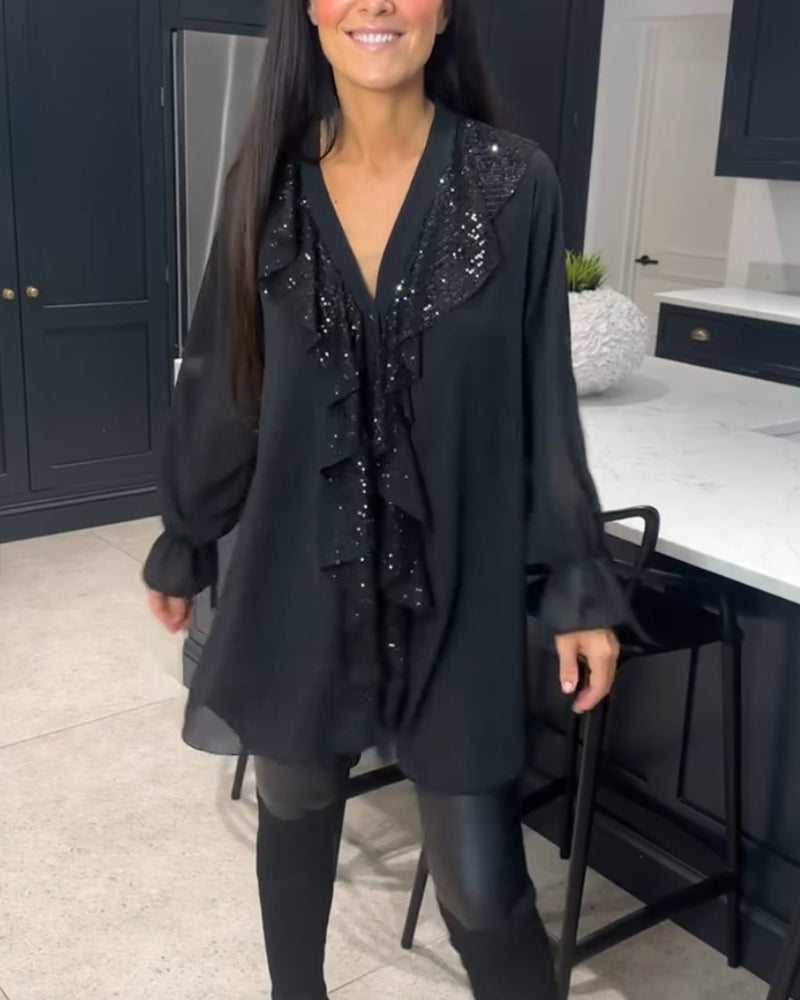 Laluna | Stylish Blouse with Ruffles