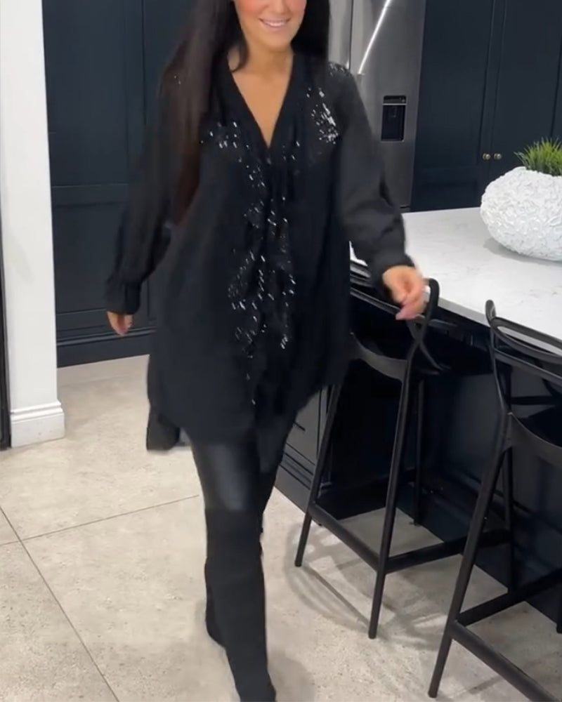 Laluna | Stylish Blouse with Ruffles